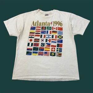 Champion Atlanta 1996 Olympics International Flags Tee